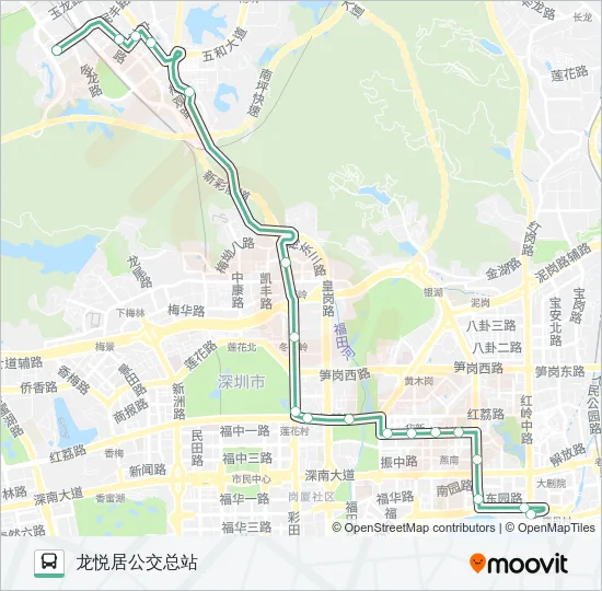75 Bus Line Map