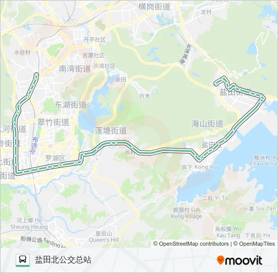 85 Bus Line Map