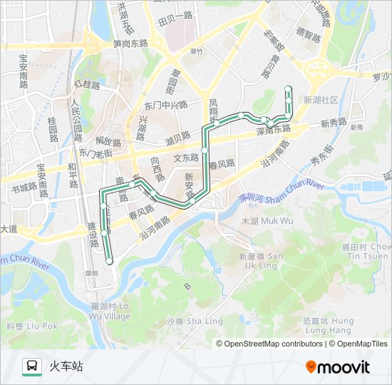 公交97路的线路图