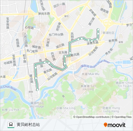 公交97路的线路图