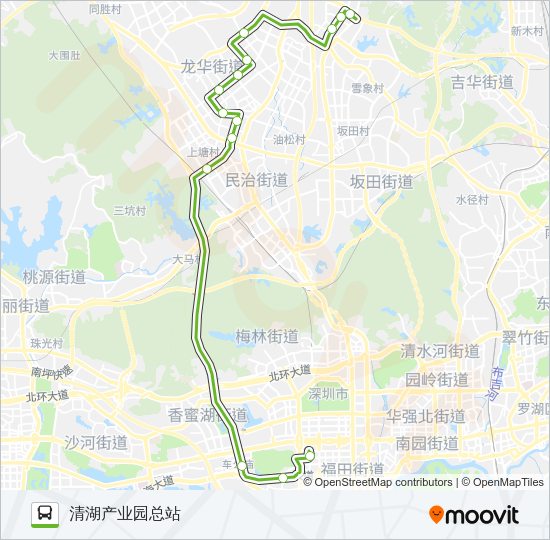 公交E1路的线路图