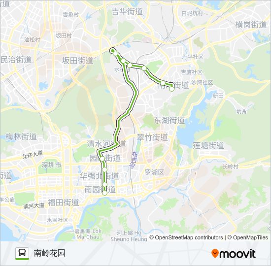公交E2路的线路图