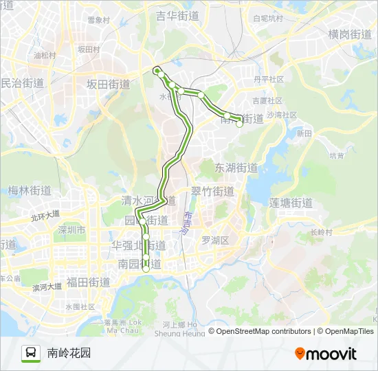 E2 Bus Line Map