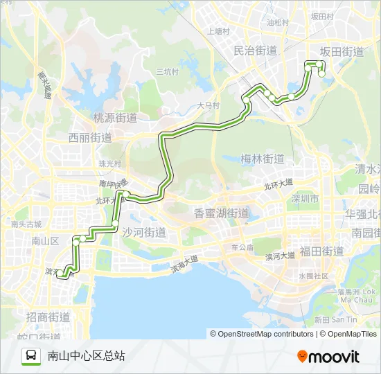 E3 Bus Line Map