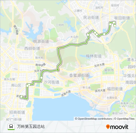 E3 Bus Line Map