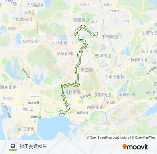 E4 Bus Line Map