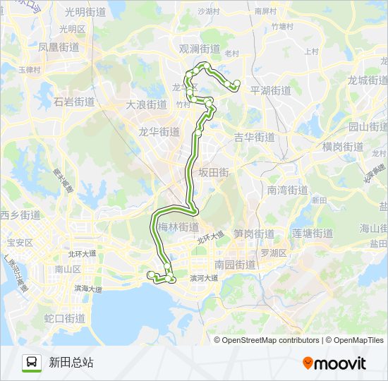 公交E4路的线路图
