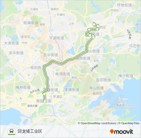 E5 Bus Line Map