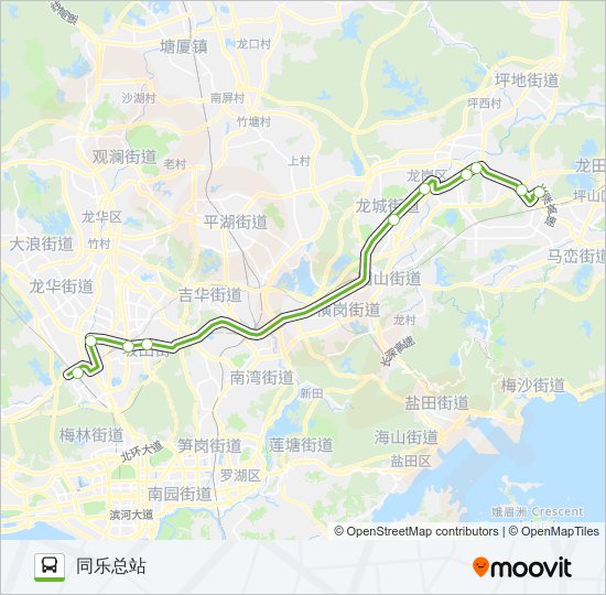 公交E7路的线路图