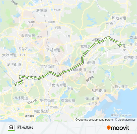 E7 Bus Line Map