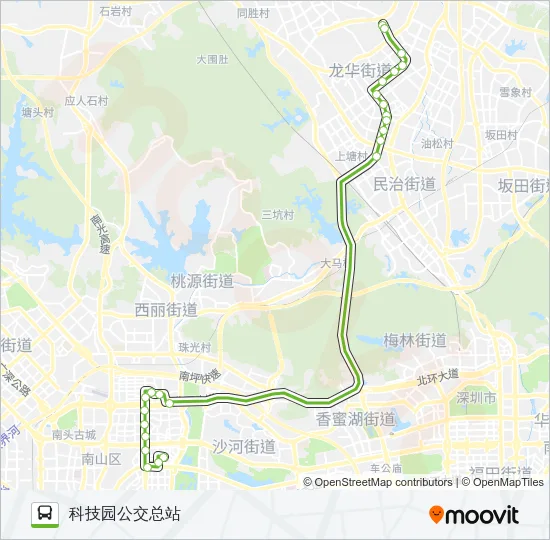 E9 Bus Line Map