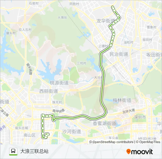 E9 Bus Line Map