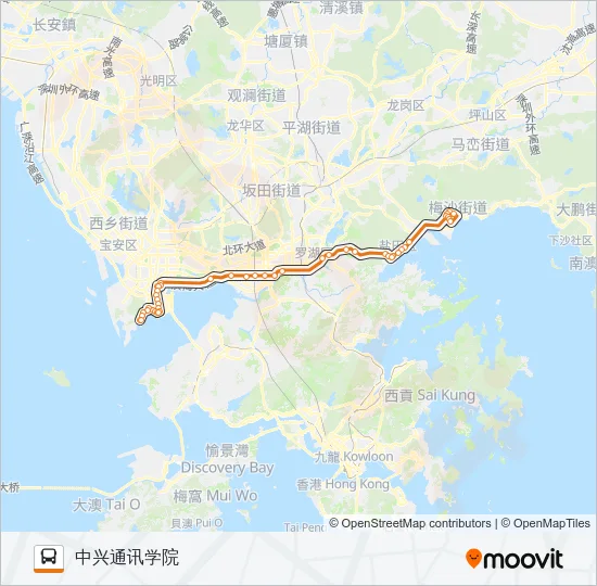 J1 Bus Line Map
