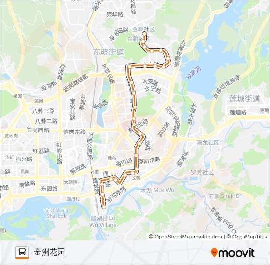 公交N2路的线路图