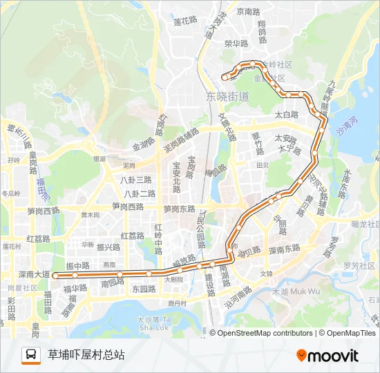N3 Bus Line Map