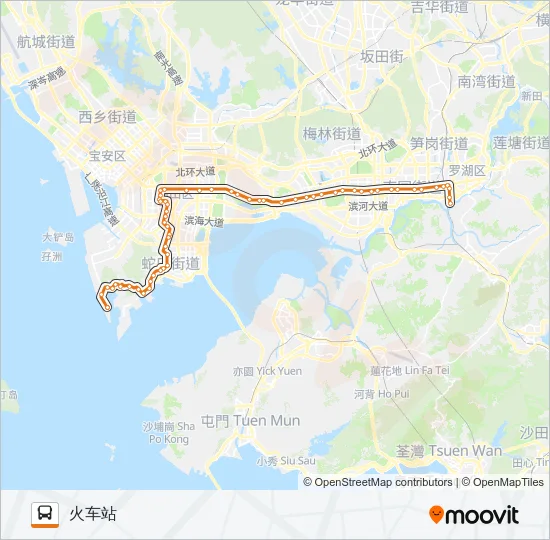 N4 Bus Line Map