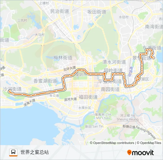 N6 Bus Line Map