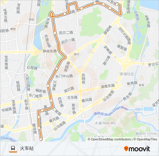 公交N7路的线路图