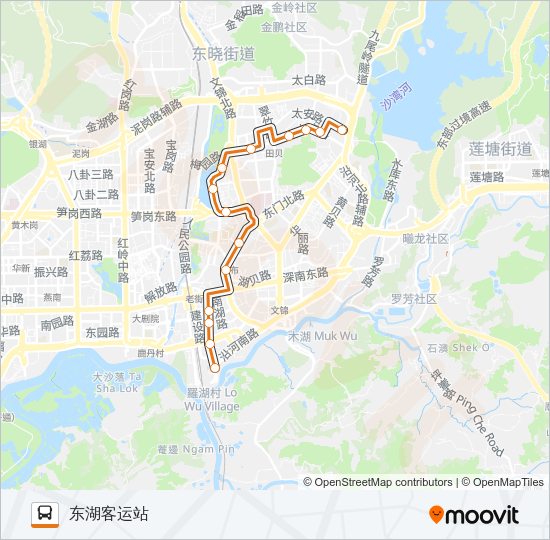 公交N7路的线路图