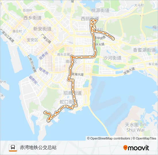 N8 Bus Line Map