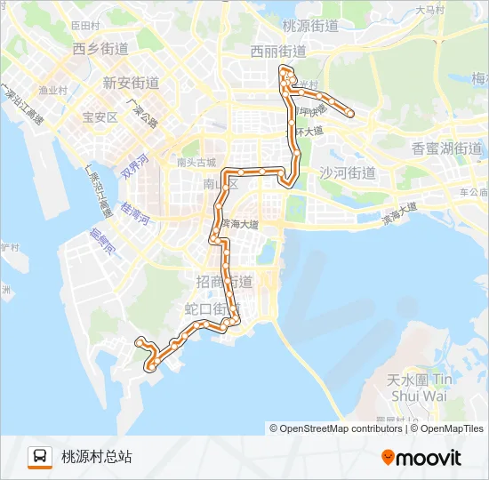 N8 Bus Line Map