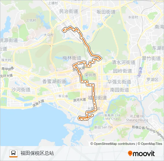 N9 Bus Line Map