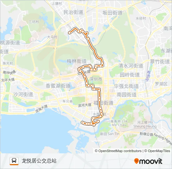 N9 Bus Line Map