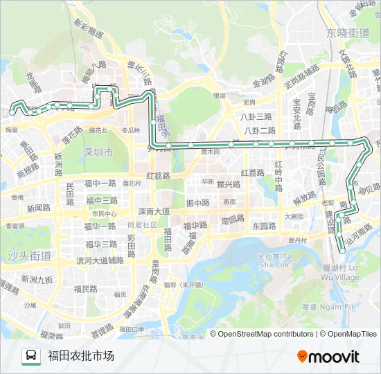 102 Bus Line Map