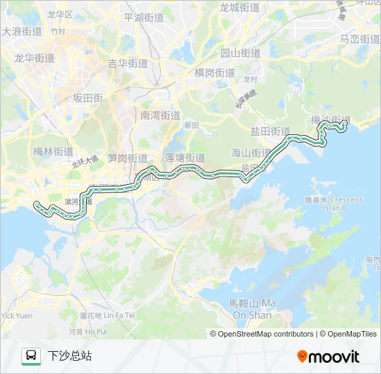 103 Bus Line Map