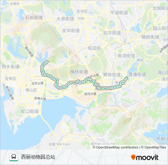 104 Bus Line Map