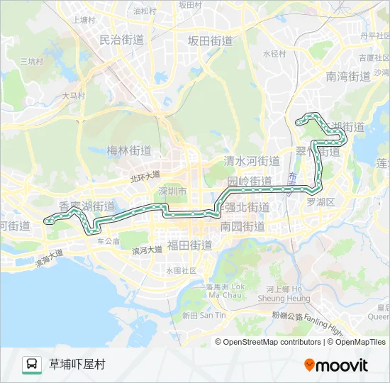 107 Bus Line Map