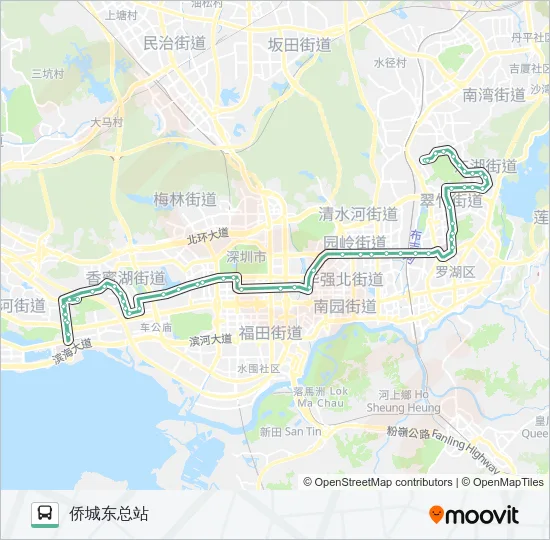 107 Bus Line Map
