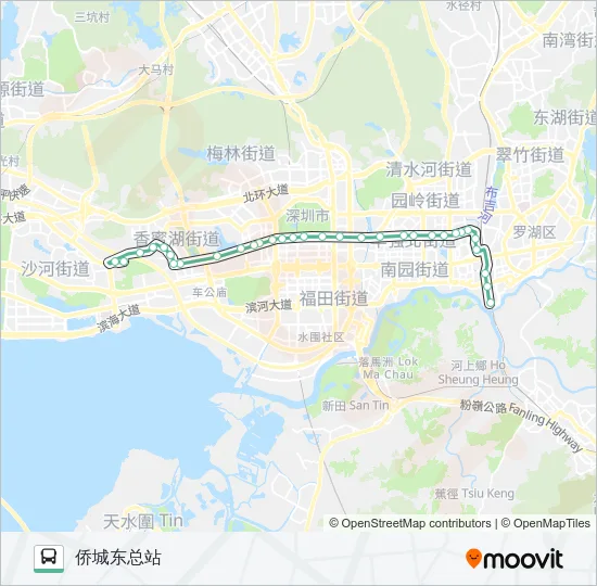 108 Bus Line Map