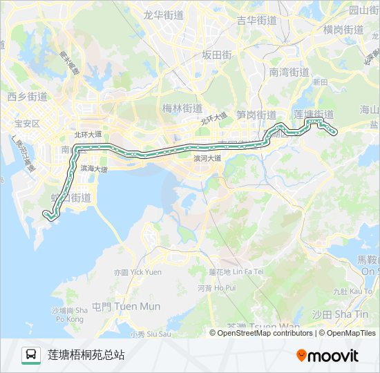 公交113路的线路图