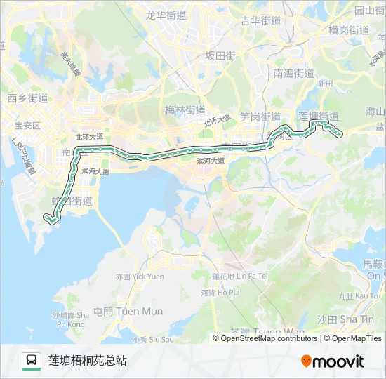 113 Bus Line Map