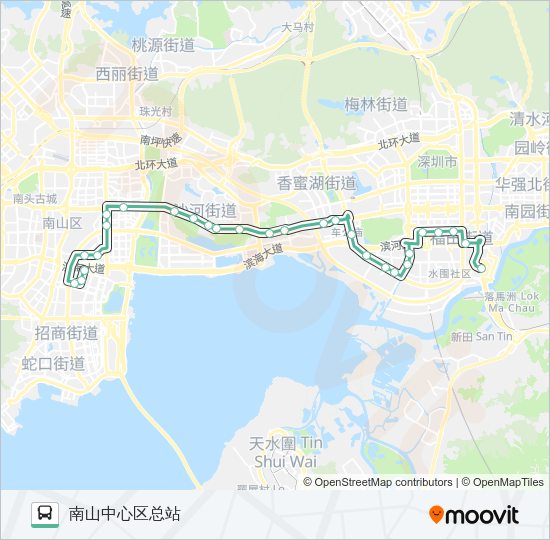 公交121路的线路图