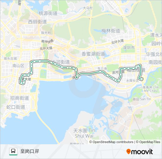 公交121路的线路图