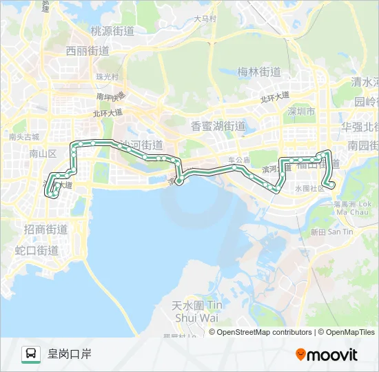 121 Bus Line Map