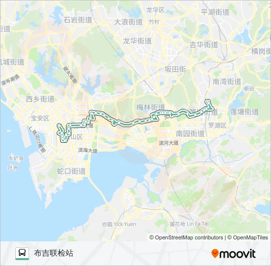 201 Bus Line Map