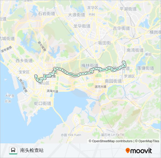 公交201路的线路图