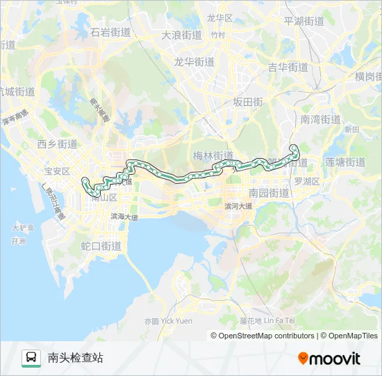 201 Bus Line Map