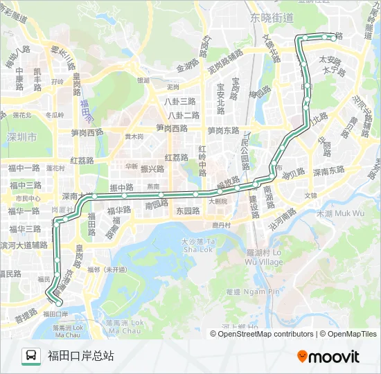 203 Bus Line Map