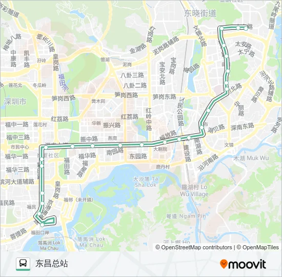 203 Bus Line Map