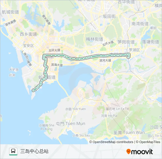 204 Bus Line Map