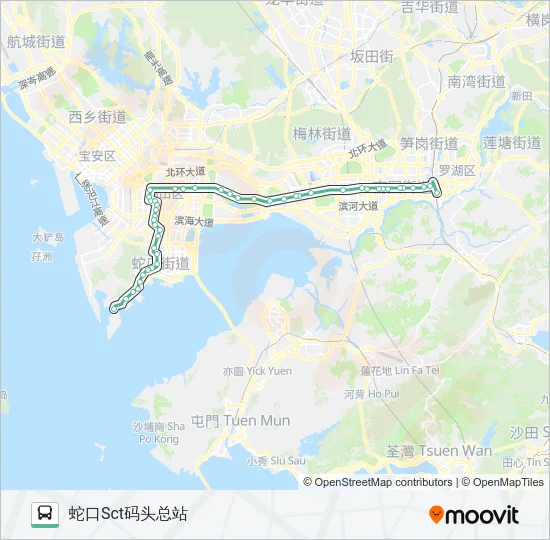 204 Bus Line Map