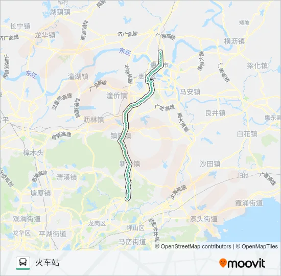 208 Bus Line Map