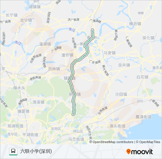 公交208路的线路图