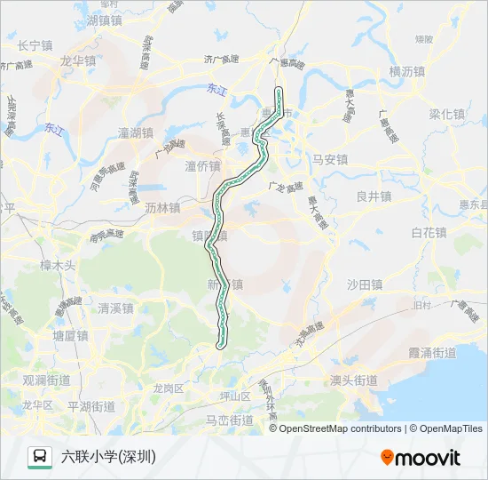 208 Bus Line Map