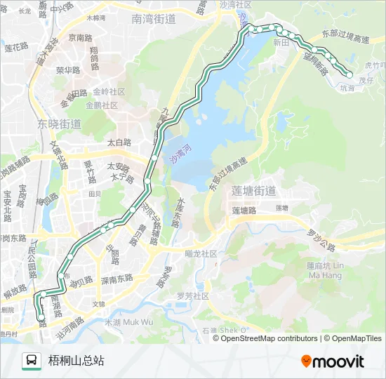 211 Bus Line Map