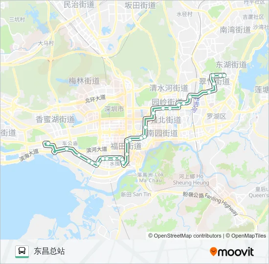 212 Bus Line Map